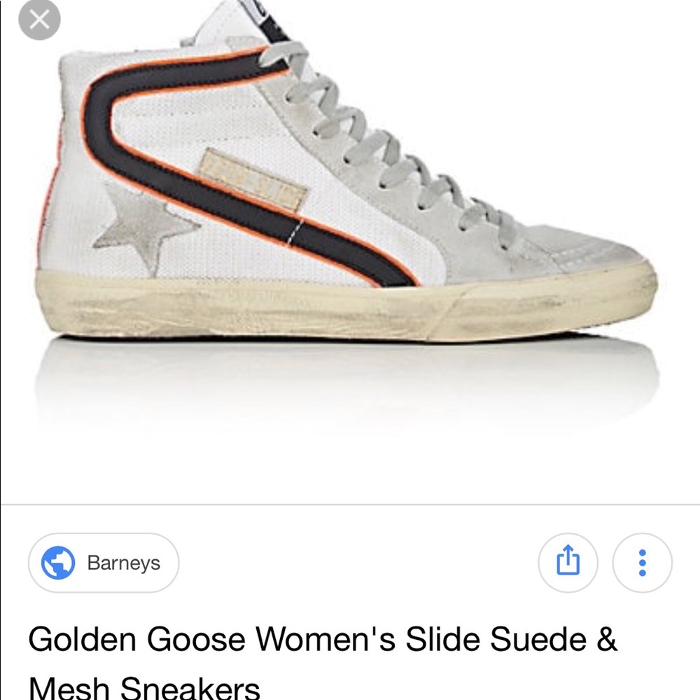 NWOT Golden Goose high top “slide” sneakers